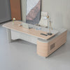 KELIAN  Reversible Executive Desk with Return 160-180cm - Oak