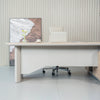 KELIAN  Reversible Executive Desk with Return 160-180cm - Oak