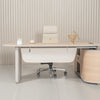 KELIAN  Reversible Executive Desk with Return 160-180cm - Oak