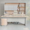 KELIAN  Reversible Executive Desk with Return 200-220cm - Oak