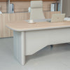 KELIAN  Reversible Executive Desk with Return 200-220cm - Oak