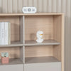 KELIAN 200cm Wall Storage & Display Unit  Oak - 110cm High