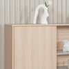 KELIAN 200cm Wall Storage & Display Unit  Oak - 110cm High