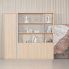 KELIAN  Display Wall Unit 200cm - Oak