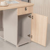 KELSEY 2-Person Back-to-Back Workstation with No Return 140cm – Oak