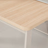 KELSEY 2-Person Back-to-Back Workstation with No Return 140cm – Oak