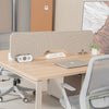 KELSEY 2-Person Back-to-Back Workstation with No Return 140cm – Oak