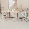 KELSEY 2-Person Back-to-Back Workstation 140x200cm - Oak