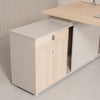KELSEY 2-Person Back-to-Back Workstation 140x200cm - Oak