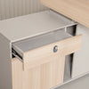 KELSEY 2-Person Back-to-Back Workstation 140x200cm - Oak