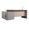 WESLEY Executive Desk Right Return 180cm - Oak
