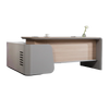 WESLEY Executive Desk Right Return 180cm - Oak