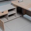 SEVANI Executive Desk Left Return 240cm - Oak
