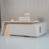 SEVANI Executive Desk Left Return 240cm - Oak
