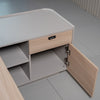 SEVANI Executive Desk Right Return 240cm - Oak