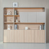 SEVANI Display Wall Unit - 240cm - Oak