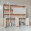 SEVANI Display Wall Unit - 240cm - Oak