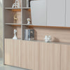 SEVANI Display Wall Unit - 240cm - Oak