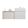SEVANI  Reception Desk 240cm - Left Counter - Oak
