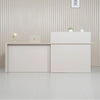 SEVANI  Reception Desk 240cm - Left Counter - Oak