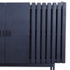 SHANTI Tall Sideboard 120cm Solid Acacia Wood - Black