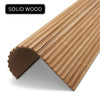 WOODFLEX Flexible Solid Paulownia Wood Slat Wall Panel - 2400mm x 595mm - Wave