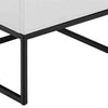 SVANA Bedside Table 40cm - White & Black