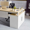 RAVEN SINGLE Workstation 160-180/100cm - Natural White