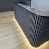 HALO Reception Desk 240cm - Black