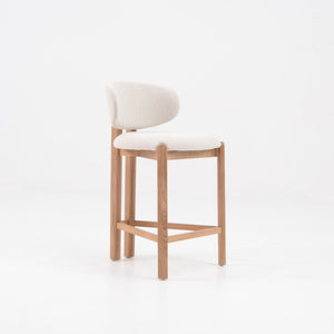 BERLY Counter Stool - Oak & Natural