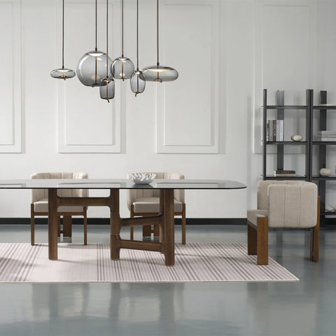 TANAKA Dining Arm Chair - Cream & Natural - innovatec.com.au