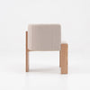 TANAKA Dining Arm Chair - Cream & Oak