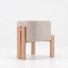 TANAKA Dining Arm Chair - Cream & Oak