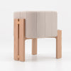 TANAKA Dining Arm Chair - Cream & Oak