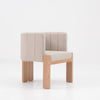 TANAKA Dining Arm Chair - Cream & Oak
