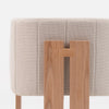 TANAKA Dining Arm Chair - Cream & Oak