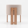 TANAKA Dining Arm Chair - Cream & Oak