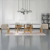 TANAKA Dining Arm Chair - Cream & Oak