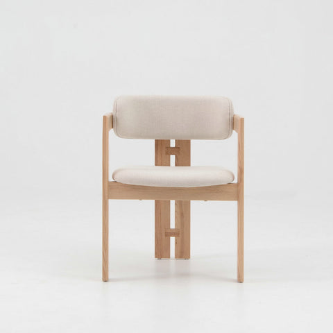 SORELLE Dining Arm Chair - Cream & Natural - innovatec.com.au
