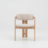 JALEN Dining Arm Chair - Cream & Natural