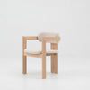 JALEN Dining Arm Chair - Cream & Natural
