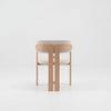 JALEN Dining Arm Chair - Cream & Natural