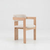 JALEN Dining Arm Chair - Cream & Natural