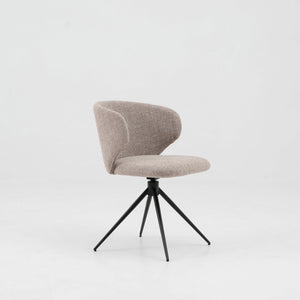 LOLA Swivel Dining Chair - Beige