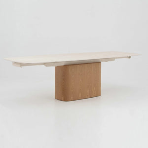 EVERLY Extendable Dining Table 180-270cm - Ceramic & Ash Veneer