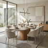 EVERLY Extendable Dining Table 180-270cm - Ceramic & Ash Veneer