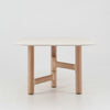 ZANDY Dining Table 250cm - White & Natural
