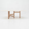 ZANDY Dining Table 250cm - White & Natural