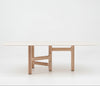 ZANDY Dining Table 250cm - White & Natural