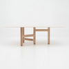 ZANDY Dining Table 250cm - White & Natural
